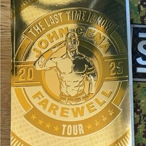 WWE John Cena Farewell Tour 2025 Gold Program Booklet